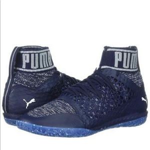 Puma Men's 365 Netfit Indoor Soccer Shoes Navy